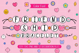 Craft Bracelet Patterns with Creative Lettering Fonts
