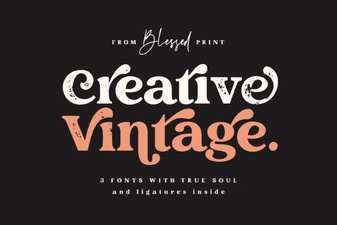 Vintage Font Designs for Modern Creative Projects