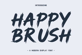 Happy Brush Font: Friendly Handwriting Styles