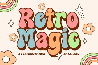 Retro Magic Fonts for Nostalgic Digital Designs