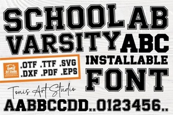 Design a Project with a Varsity Font Style