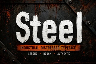Modern & Industrial Steel Font Projects for Designers
