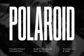 Craft with Vintage Polaroid Camera Fonts