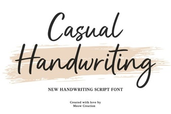 Casual Fonts for Modern Handwritten Design Projects