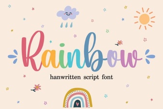 Rainbow Font Projects and Creative Design Ideas