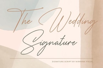 The Signature Wedding Font for Your Creative Projects